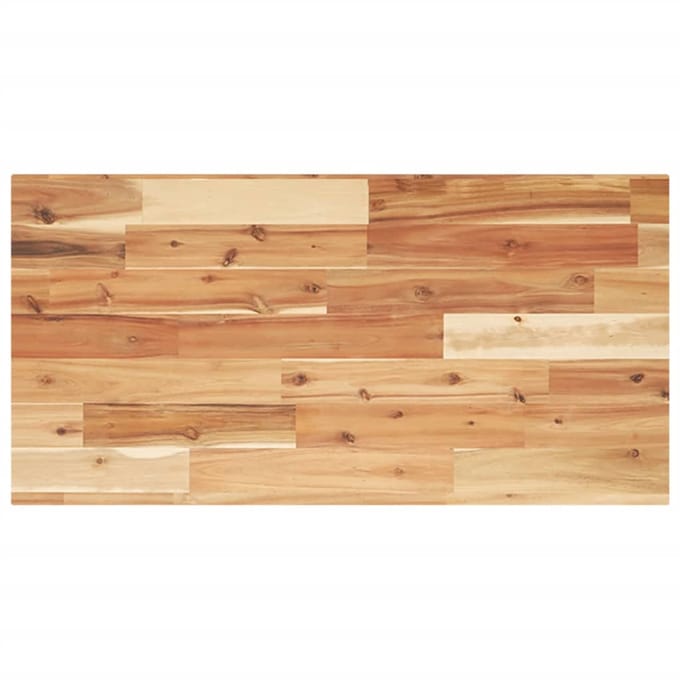 vidaXL - Wastafelblad - met - olieafwerking - 120x40x2 - cm - massief - acaciahout