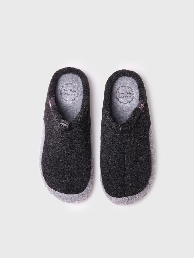 Herenslipper van gerecycled vilt | NADIR-FR