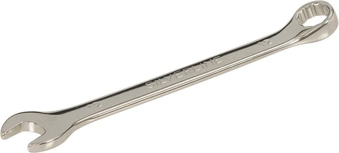 Silverline Steekringsleutel - Gehard Staal - 12 mm - Hoogglans Chroom