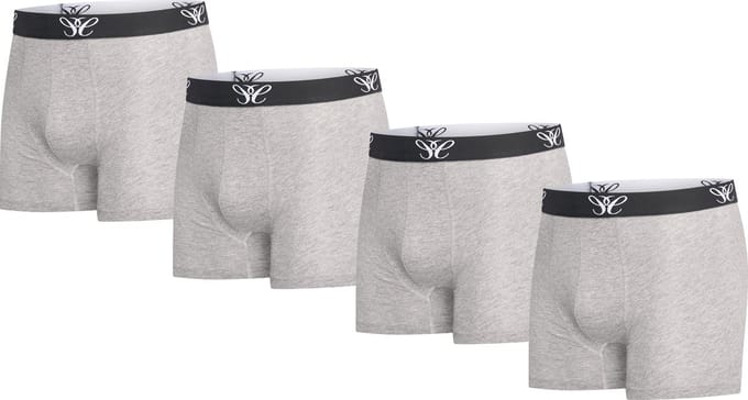 Cappuccino Italia - Heren Onderbroeken 4-Pack Boxers - Grijs - Maat L