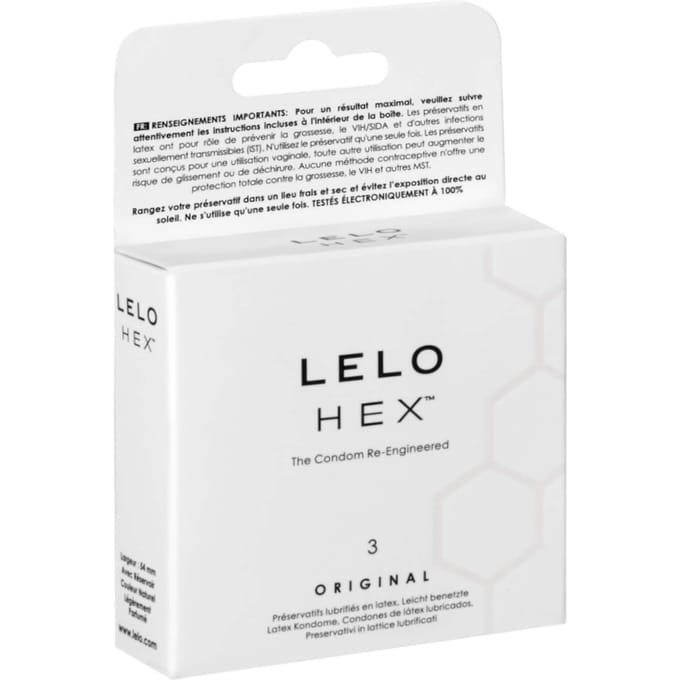 LELO HEX Original Condooms - 3 Stuks