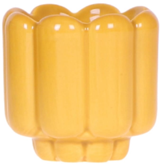 Kolibri Home | Retro Shine sierpot - Yellow - Ø6cm