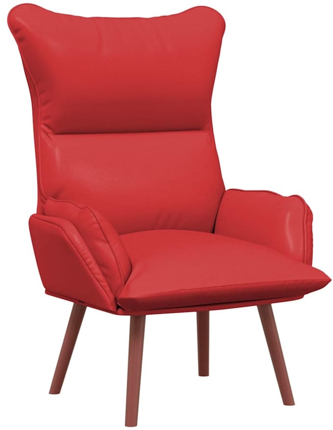 vidaXL - Fauteuil - Rood - 69 - x - 74 - x - 93 - cm - Kunstleer