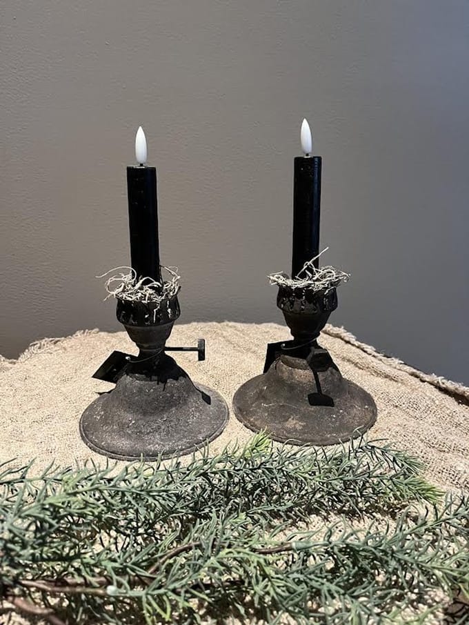 Kandelaar authentiek- stoer sober- sfeer- woondecoratie- cadeau