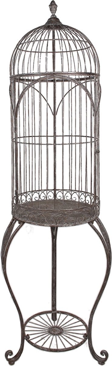 Clayre & Eef Vogelkooi Decoratie Ø 52x187 cm Bruin Metaal