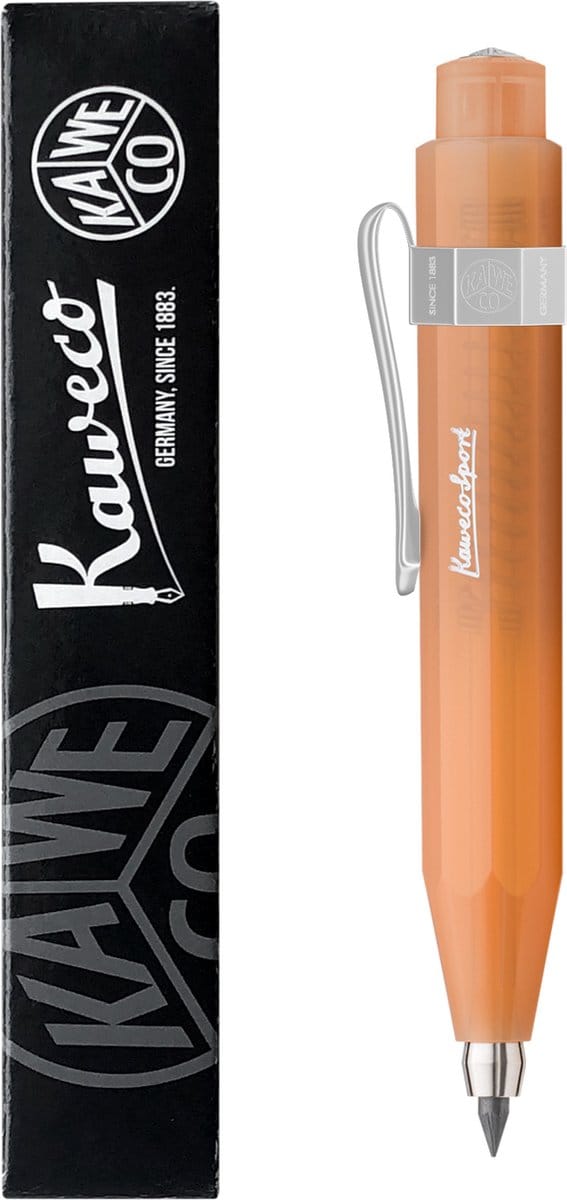 Kaweco - Vulpotlood - 3,2 - Frosted Sport Soft Mandarin - Nostalgic Octagonal Clip Chrome