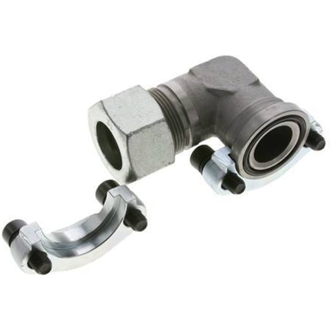 1-1/4'' SAE L-Flens 3000 psi Staal met 30S (M42x2) ISO 6162-1