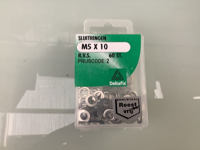 Deltafix - Sluitringen m5 rvs 60st