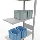 SCHULTE Lagertechnik - Insteekbevestiging met lengtebout - 3000x750x400 mm, type 150 kg