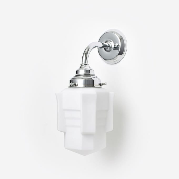 Wandlamp Apollo Mat Curve Chroom - Art Deco Trade