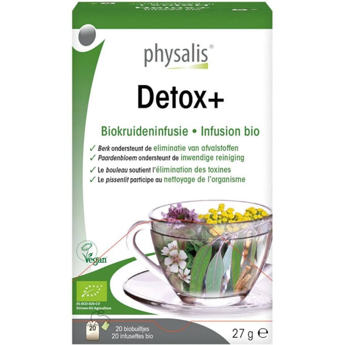 Physalis® Detox+ Kruideninfusie Bio 27 Filterzakje