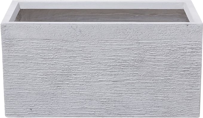 MYRA - Plantenbak - Wit - 60 cm - Klei-vezelmengsel