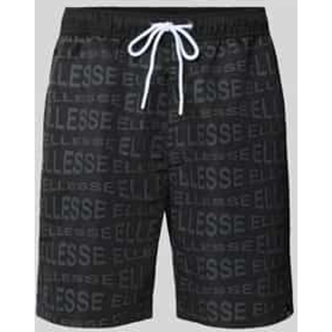 Korte regular fit broek met tunnelkoord, model 'DiSTORTA'