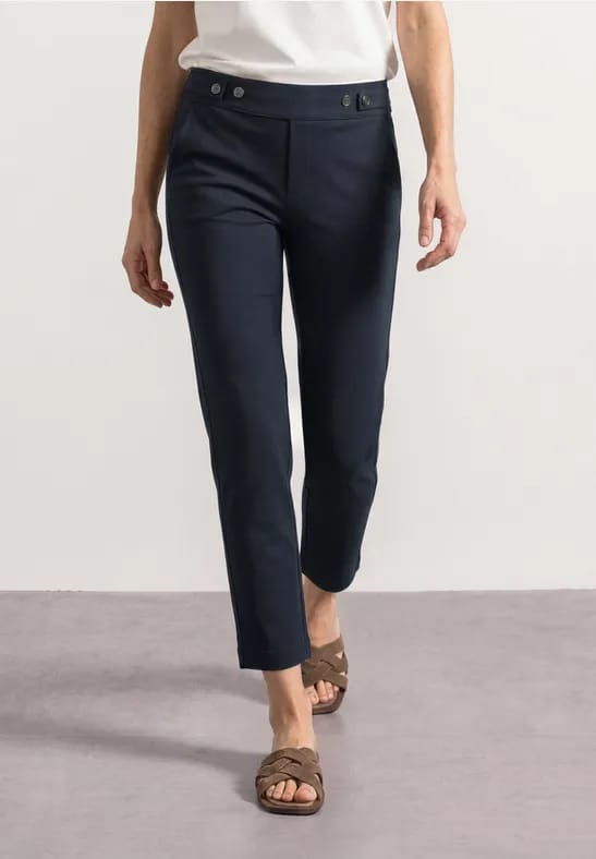 Slim Leg-broek met Loose Fit van scuba-kwaliteit
