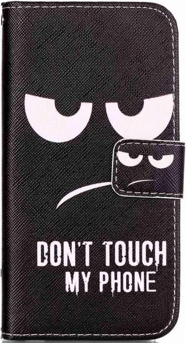 Bookcase Geschikt voor: iPhone 11 Pro Max hoesje met print - Don't touch my phone