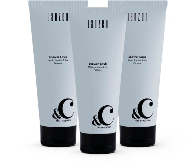 JANZEN Shower Scrub &C Musk Jasmine & Joy 3-pack