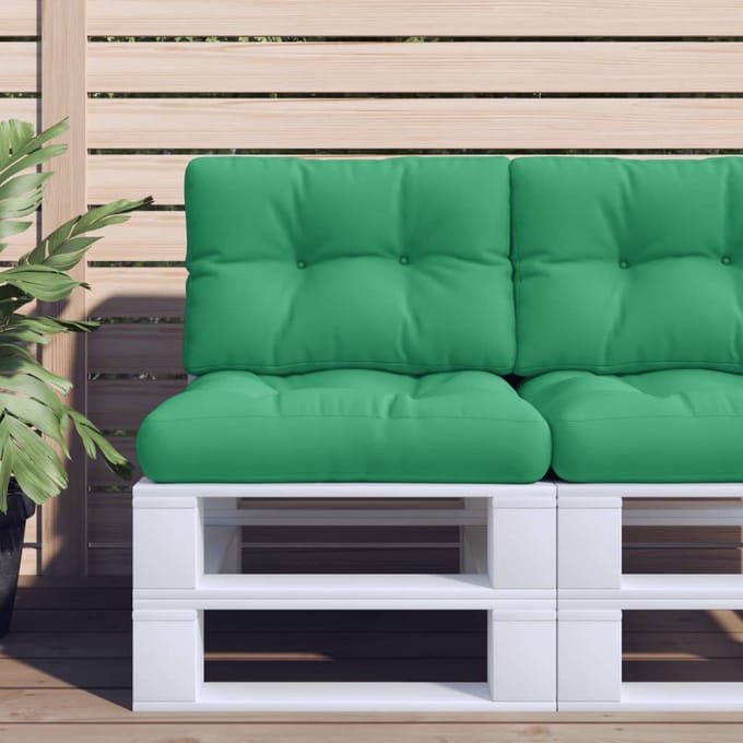 vidaXL - Palletkussens - 2 - st - stof - groen