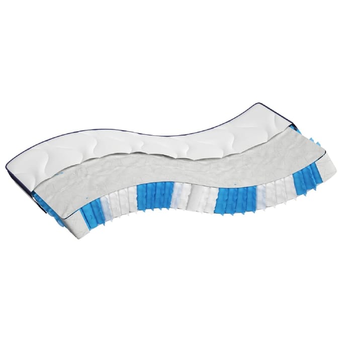 vidaXL - Pocketveringmatras - middelhard-hard - 140x200 - cm