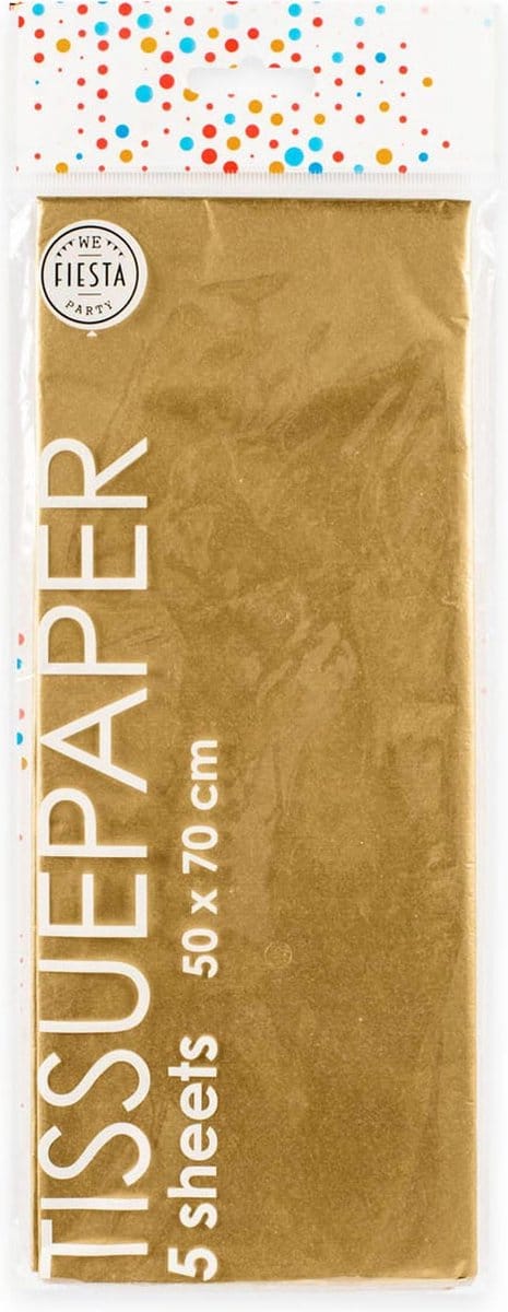 Tissuepapier 10 Vellen Goud, 50x70cm