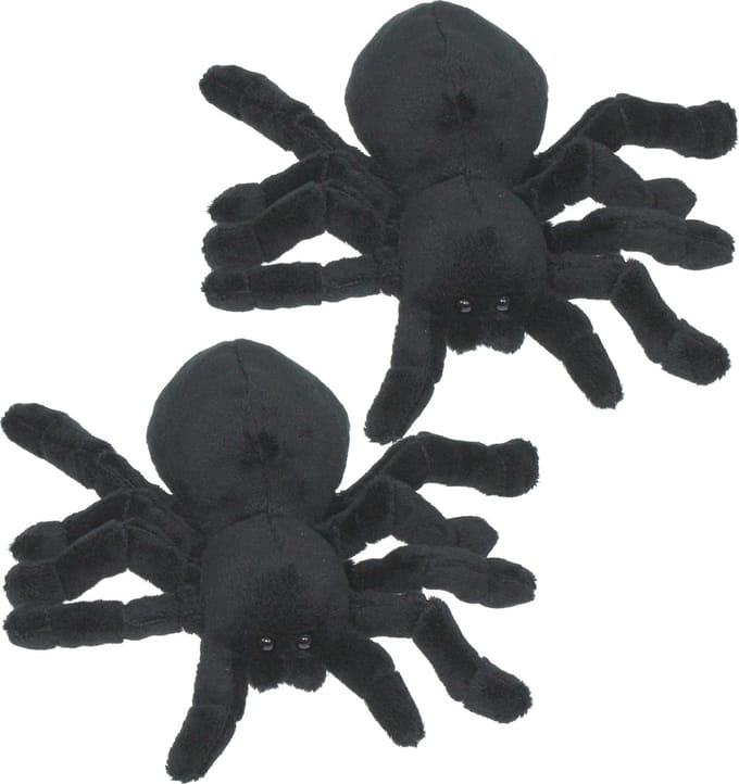 Pluche Tarantula spin - Set van 2x stuks - 20 cm - knuffeldieren - 8 poten - speelgoed - voor kinderen