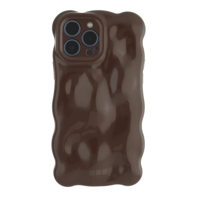123watches hoesje Bubble - donkerbruin - Siliconen, TPU - iPhone 15 Plus