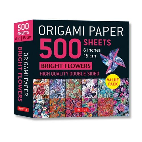 Origami Paper 500 Sheets Bright Flowers 6" (15 Cm)