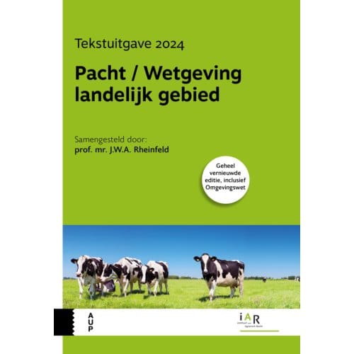 Pacht / Wetgeving Landelijk Gebied - Jeroen Rheinfeld