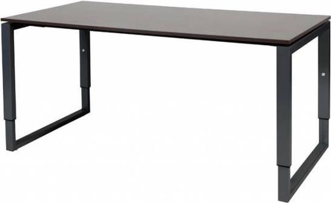 Verstelbaar Bureau - Plus 160x80 logan - zwart frame