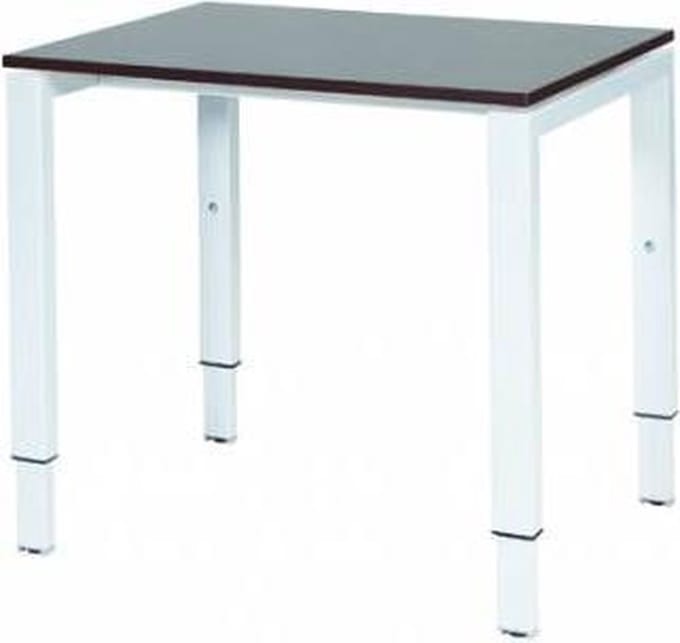 Verstelbaar Bureau - Domino 80x60 logan - wit frame