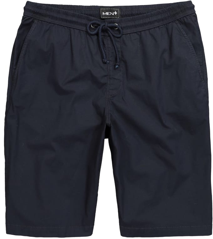 Men Plus - Heren - bermuda FLEXLASTIC® elastische tailleband tot 8XL - Navy blauw - Maat L