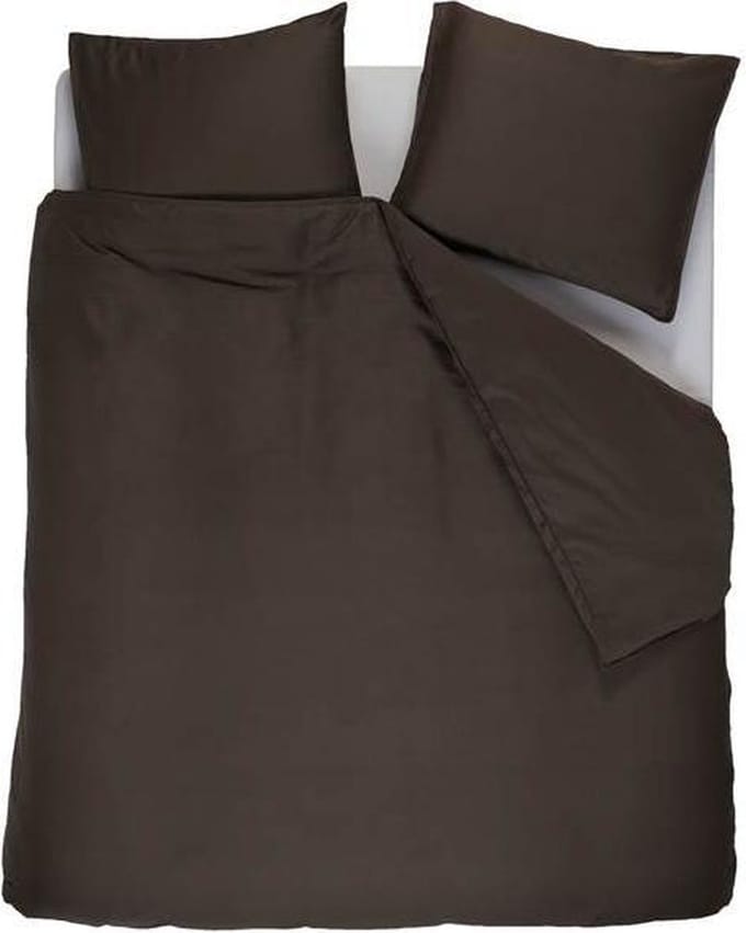 VTWonen Earth - Dekbedovertrek - Lits-jumeaux - 260x200/220 cm - Dark Brown