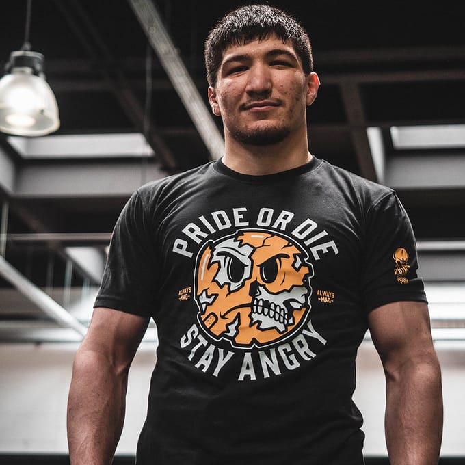 PRiDEorDiE T Shirt Stay Angry Zwart - M