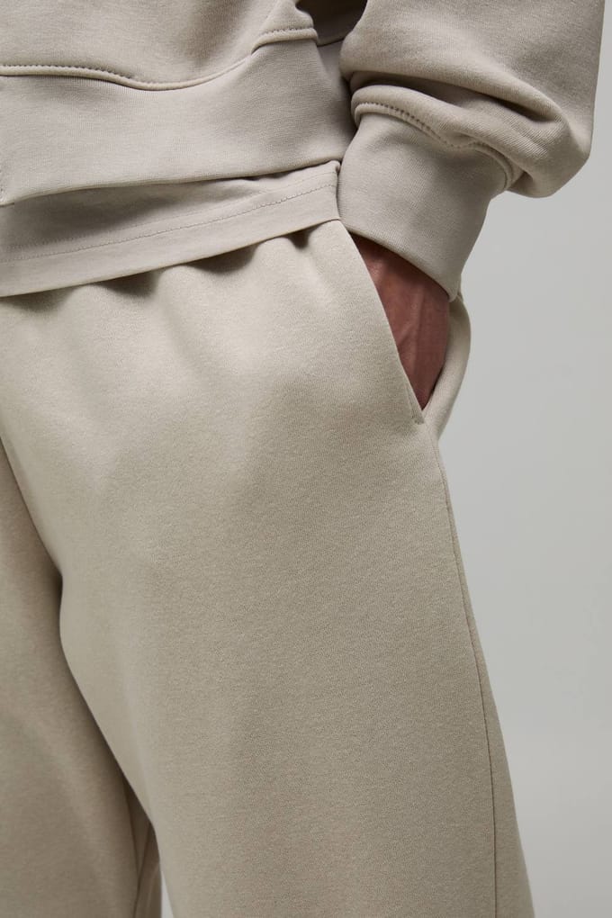 Basic Baggy Drop Crotch Jogger | Stone | Size Medium