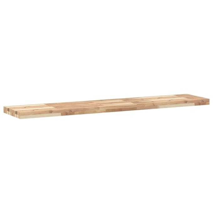 vidaXL - Wandschappen - 3 - st - zwevend - 140x30x4 - cm - onbehandeld - acaciahout