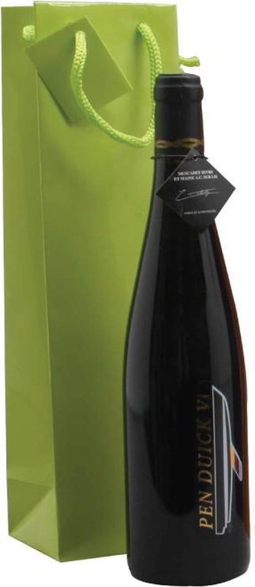 20 stuks Luxezak groen Cadeauverpakking 1 wijnfles