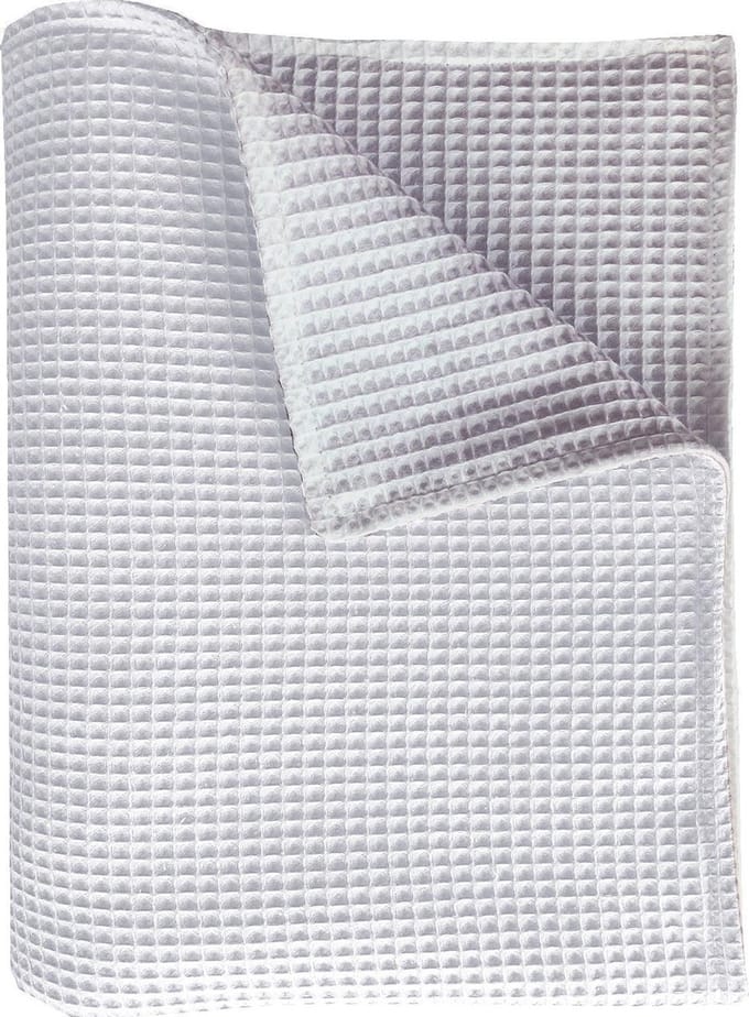 BINK Bedding wiegdeken Pique (Wafel) dubbelzijdig wit/wit 75 x 100 cm