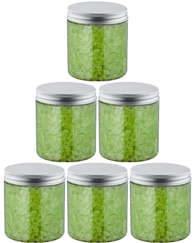 Claudius Badzout Eucalyptus - 300 gram - Pot met aluminium deksel - set van 6 stuks