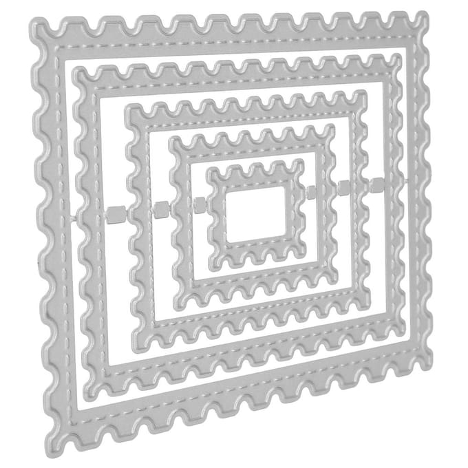 Matrices de découpe artisanales Tampon Forme Cadre Acier au carbone DIY Scrapbooking Décoration d'album white