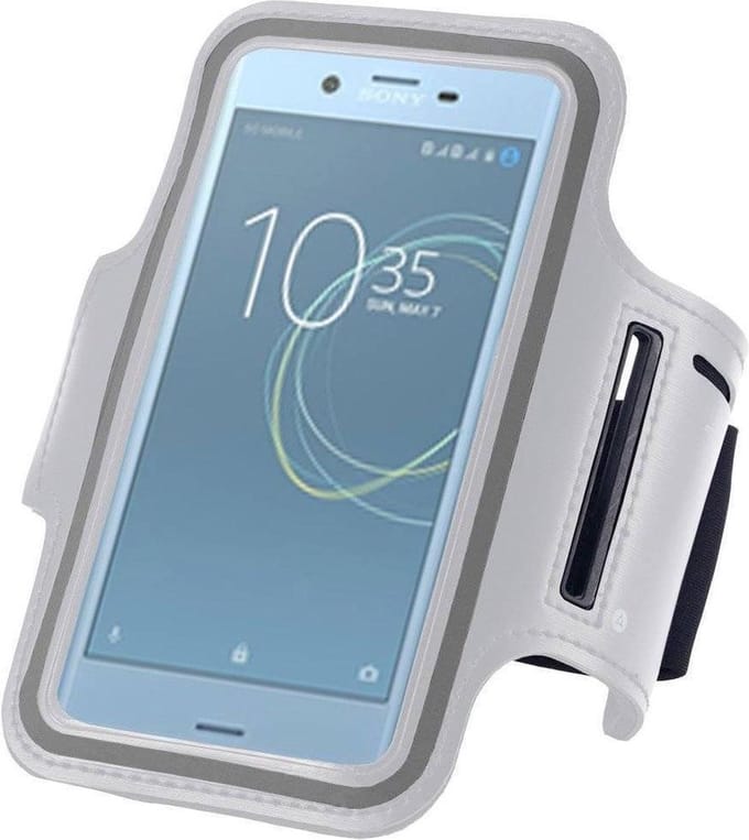 Geschikt voor Sony Xperia XA1 Sportband Hardloop armband Wit
