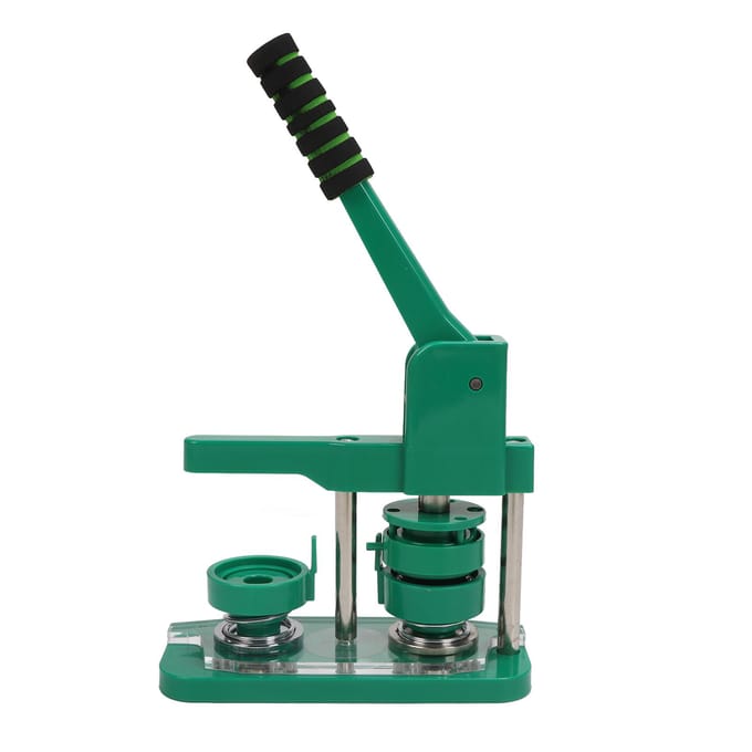 44mm Knopmaker Machine 100 Sets DIY Speldjes Knop Persmachine Draagbaarheid met Beschermende blue