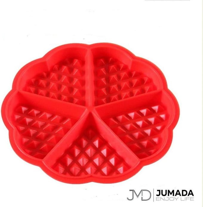 Jumada's Wafelvorm - Wafelijzer - Siliconen Bakvorm - Wafel Mal - Hartjes
