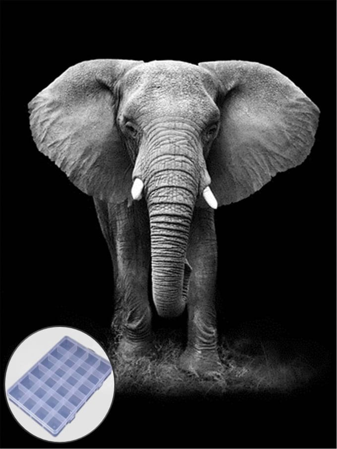 BJoy Diamond Painting 50x40 - Olifant Dieren