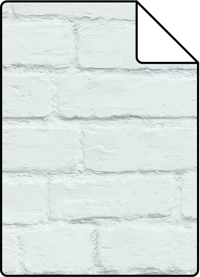 Proefstaal Origin Wallcoverings behang bakstenen mintgroen - 26,5 x 21 cm - 347487-S