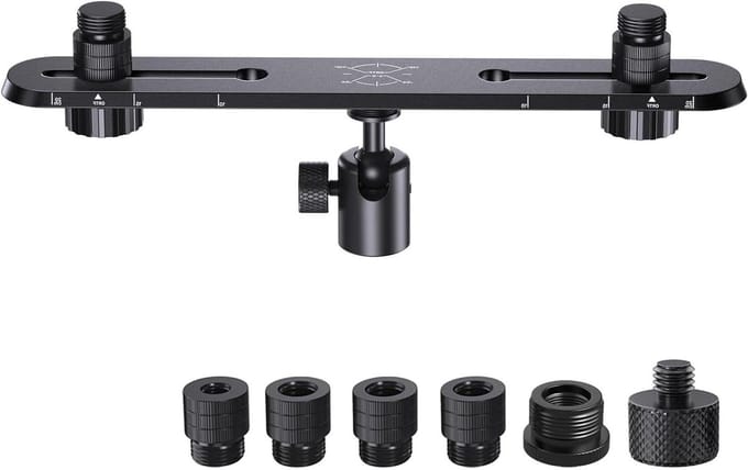 Microfoonstandaard Adapter - Dunne Standaard - Muziek Opnemen - Platte Basis - 300 gram - Gepolijst
