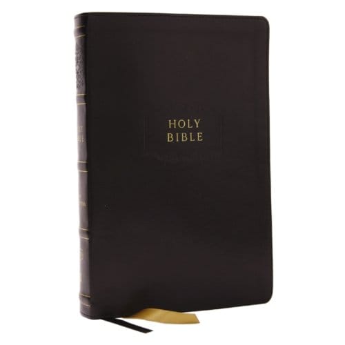 Kjv Holy Bible With Apocrypha And 73,000 Center-Column Cross References, Black Leathersoft, - Thomas Nelson