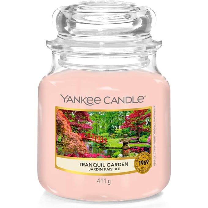 Yankee Candle Original Medium Jar Geurkaars Rustige Tuin, 411g