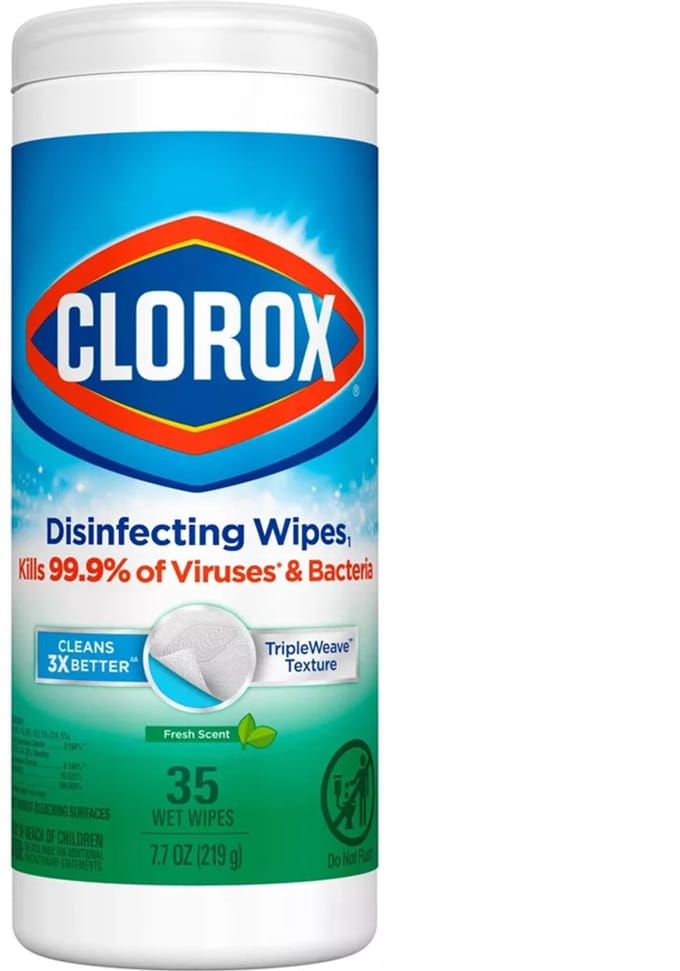 Clorox Schoonmaakdoekjes Fresh Scent x 35 - Schoonmaakdoekjes - Geur, 35 stuks