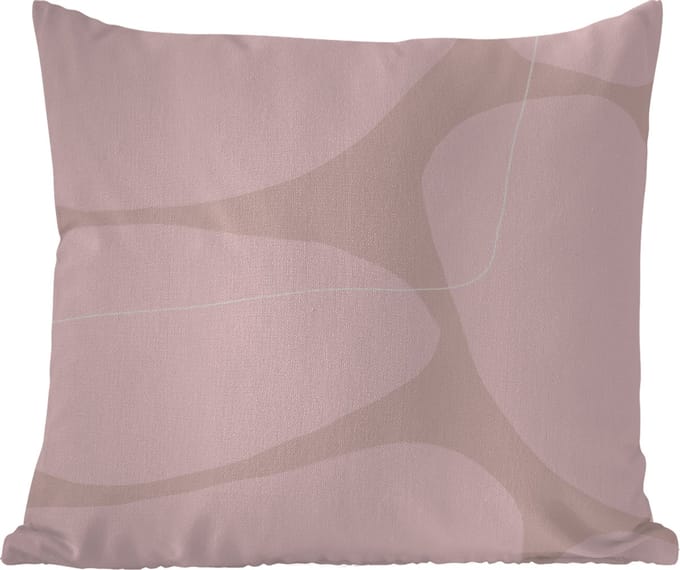 Buitenkussen - Roze - Geometrische vormen - Abstract - 45x45 cm - Weerbestendig