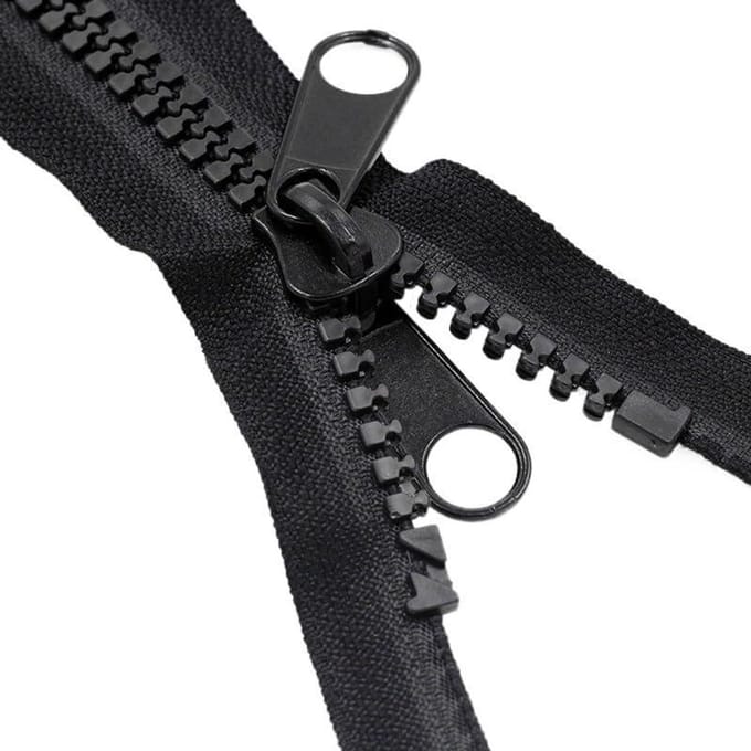 Ritssluiting 3 stuks 4 meter 10# Hars Ritsen Open Enkel/Dubbele Sliders Rits voor DIY Naaien Accessoires (A, 90 cm)