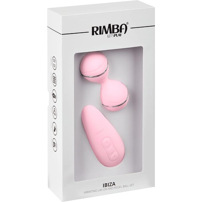 Rimba - Ibiza Vibrator Set - clitoris Vibrator En Vibrerend Eitje Met remote Control - Roze